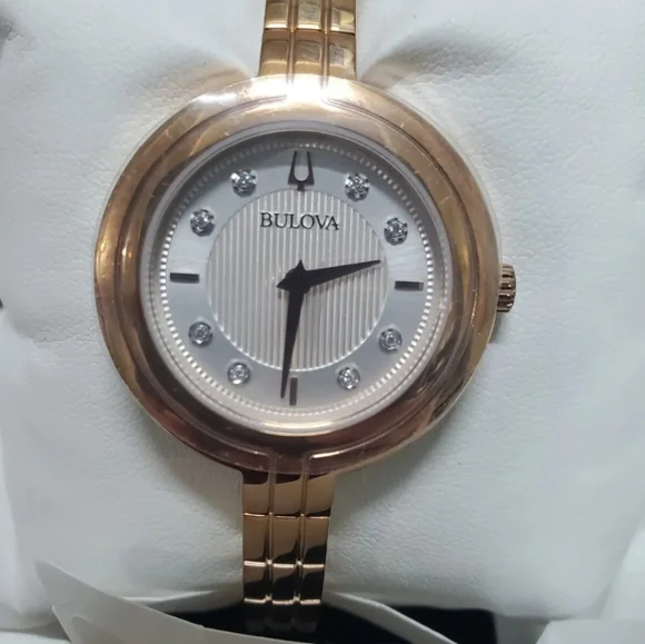 ***NEW*** Bulova Ladies Rhapsody Diamond Quartz Bracelet Watch - Picture 5 of 10